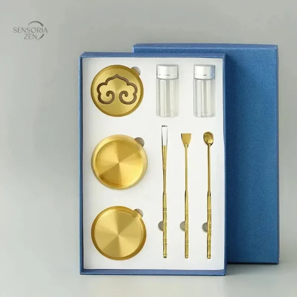 Accessoires d'encens en laiton doré