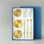 Coffret pour brûler l'encens en laiton