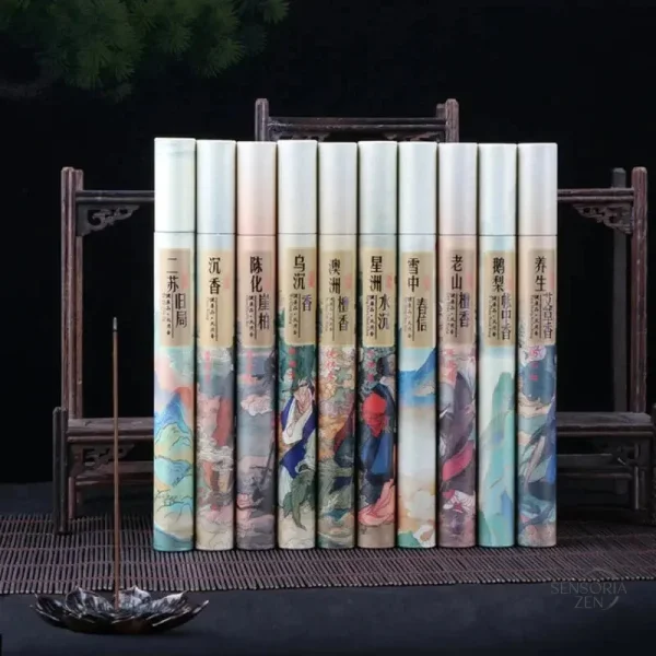 Coffret de 10 Encens Purifiants – Bois et Fruits