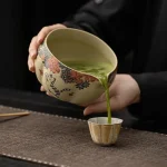 Accessoires pour matcha : bol céramique et bambou inclus