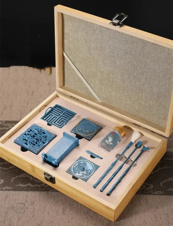 Accessoires d’Encens en Cuivre – Kit Complet de 9 éléments
