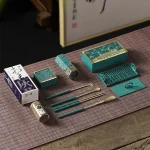 Coffret Outils Encens Premium Cuivre Bleu Brûlé