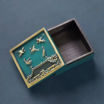 Accessoires d'encens en bleu brûlé élégant