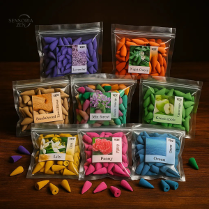 Cônes d'encens reflux cascade – 50 pièces variées