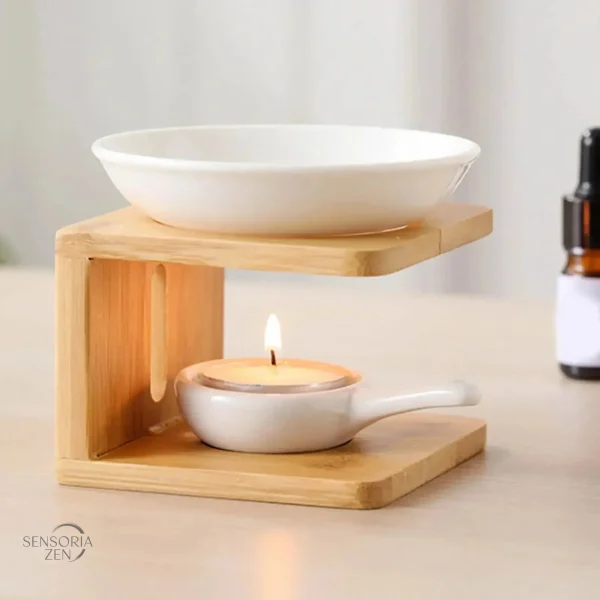 Accessoire de bien-être, diffuseur en bois et céramique