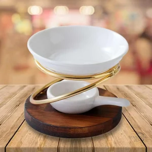 Diffuseur aromatique en céramique et bois au design élégant