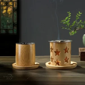 Diffuseur Chaleur Douce en bambou pour aromathérapie