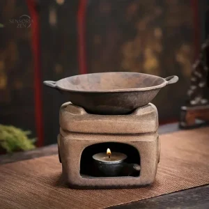 Diffuseur Chaleur Douce Céramique Cubique Artisanal