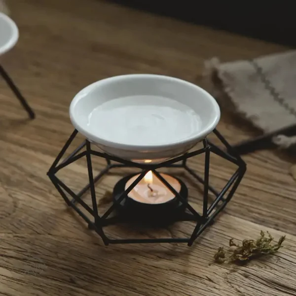 Accessoire déco : diffuseur chaleur douce en métal doré