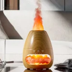 Diffuseur de senteurs avec design flamme et matériaux naturels