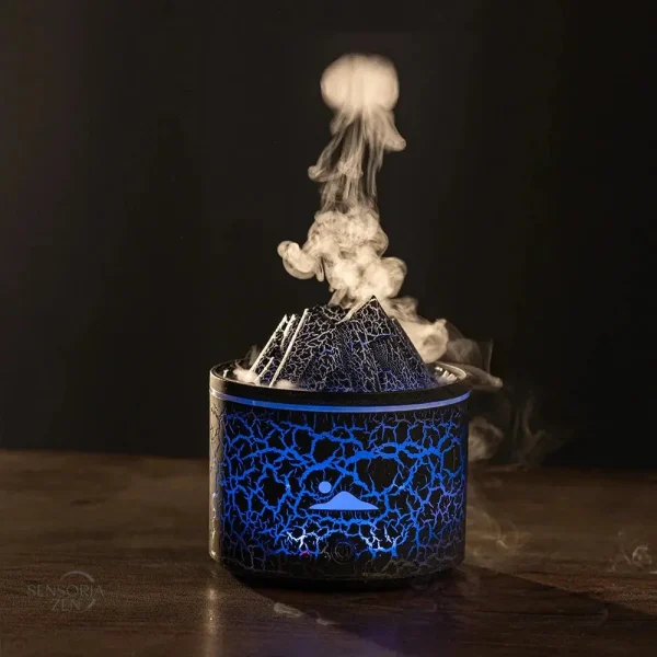 Diffuseur 180ml à effet volcanique et éclairage LED
