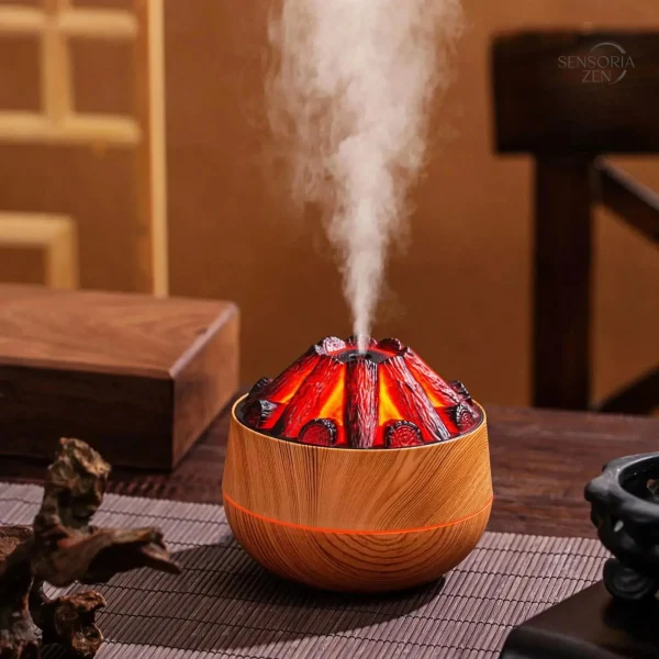 Diffuseur zen en charbon ardent, ambiance relaxante