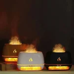 Diffuseur de flamme en pierre de sel naturel