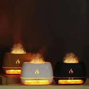 Diffuseur de flamme en pierre de sel naturel