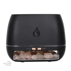 Design flamme en sel de l'Himalaya pour intérieur