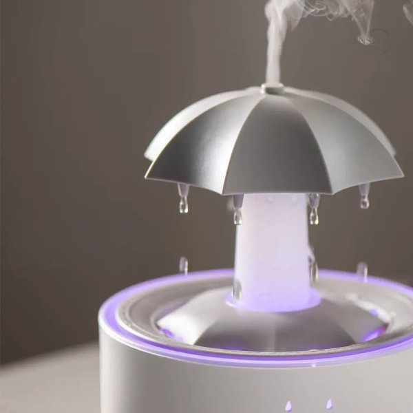 Diffuseur d'arômes LED avec effet pluie apaisant
