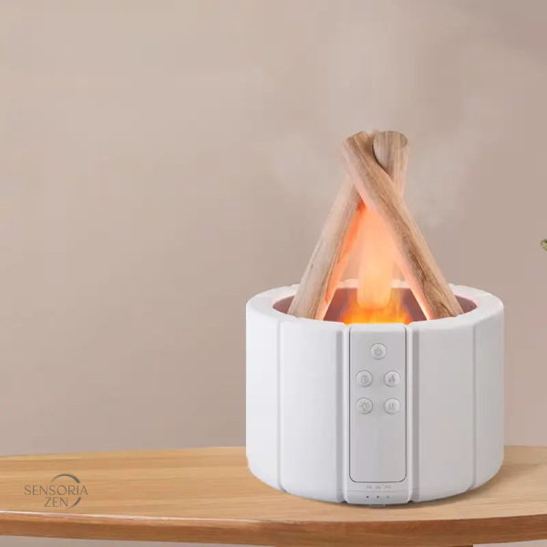 Diffuseur ultrasonique avec lumière d'ambiance chaleureuse
