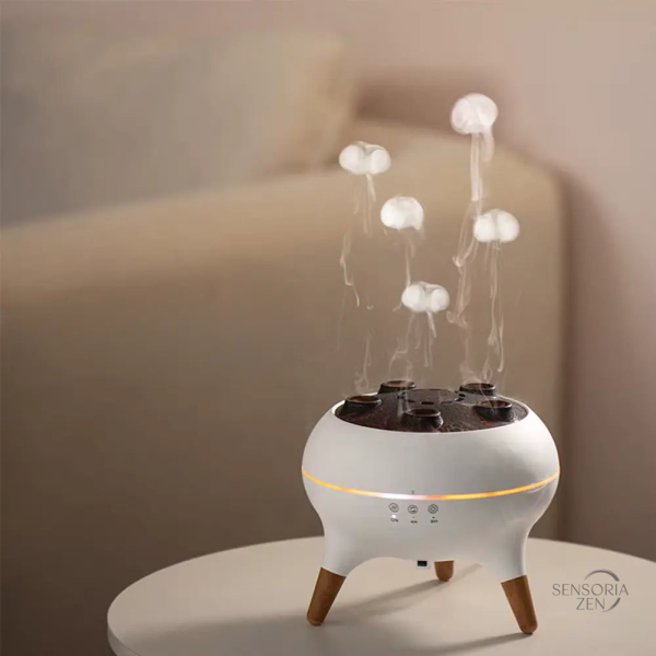 Diffuseur aromatique ultrasonique en forme de méduse