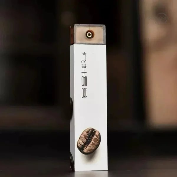 Porte-encens élégant en bois naturel