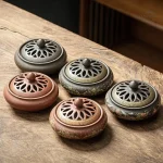 Brûleur d’Encens en Céramique au Design Rétro