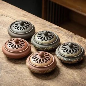 Brûleur d’Encens en Céramique au Design Rétro