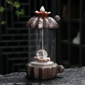 Fontaine d'Encens Cactus LED pour une ambiance apaisante