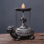 Fontaine d'Encens avec motifs de dragon et tortue