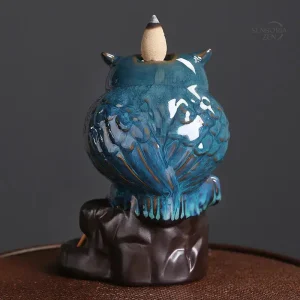 Fontaine d’encens hibou, effet apaisant pour la méditation