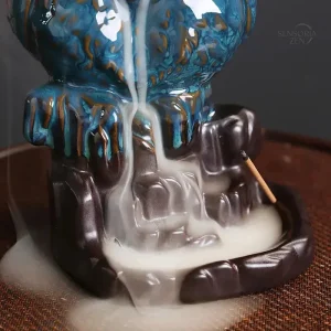 Céramique d'encens en forme de hibou, style unique et artisanal