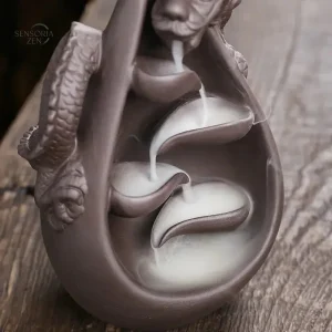 Fontaine zen en forme de dragon pour relaxation