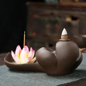 Cascade d’Encens porte-bâton avec design lotus apaisant