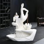 Cascade d'Encens avec motif de lotus artistique