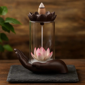 Fontaine d'Encens Lotus – Brûleur Cascade Méditation