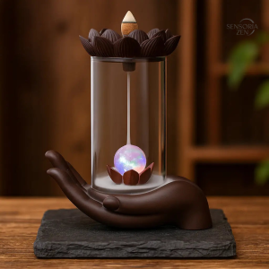 Brûleur d'encens Lotus pour ambiance apaisante