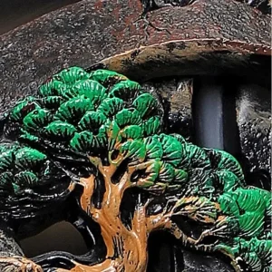 Décoration zen en forme de montagne et eau apaisante