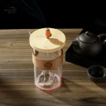 Fontaine d'encens avec base en bambou élégante