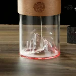 Décoration zen : Fontaine d'encens en verre et bambou