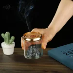 Fontaine d'Encens en Verre, style montagne pour détente