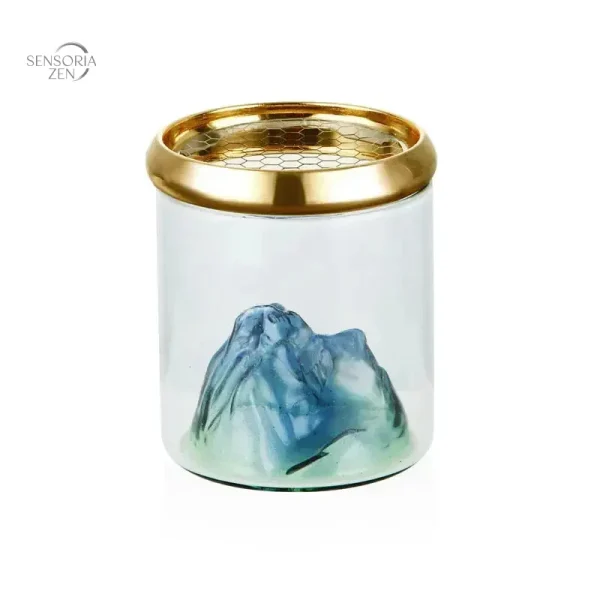 Accessoire décoratif pour encens avec cascade élégante