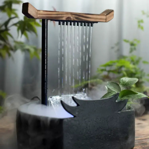 Fontaine apaisante en céramique pour ambiance zen