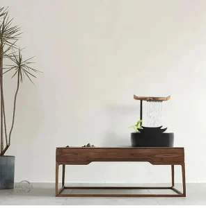 Design élégant de fontaine intérieure en céramique