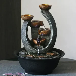 Fontaine Zen d’Intérieur – Cascade Rocaille en résine