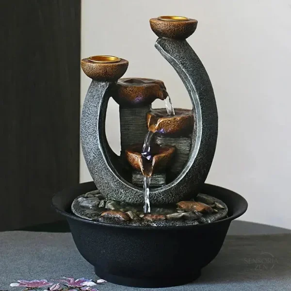 Fontaine Zen d’Intérieur – Cascade Rocaille en résine