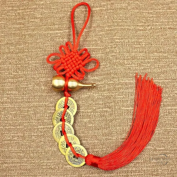 Accessoire Feng Shui en cuivre, gourde spirituelle protectrice