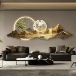Horloge Murale Japonaise LED – Design Zen Minimaliste