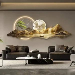 Horloge Murale Japonaise LED – Design Zen Minimaliste