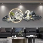 Horloge au design épuré, ambiance sereine