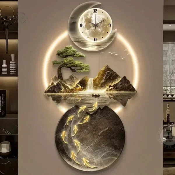 Horloge japonaise LED pour une touche de sérénité moderne
