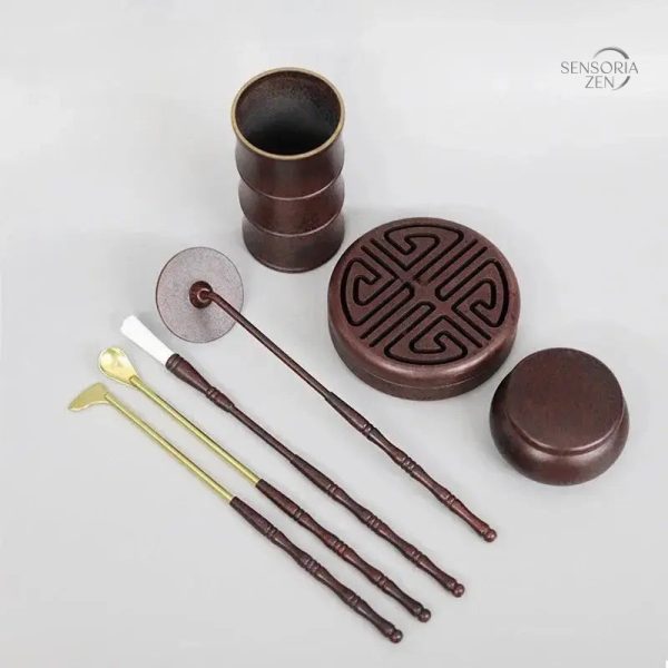 Accessoires d'encens artisanaux - kit complet en cuivre