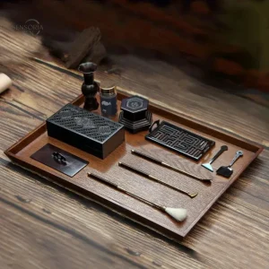 Kit d'Encens en Cuivre Pur avec Outils Inclus